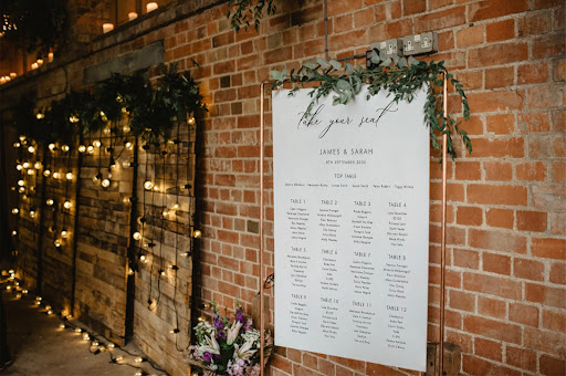 wedding reception signage
